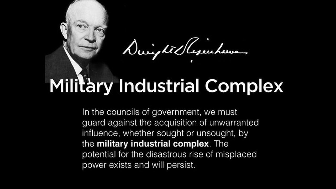 President Eisenhower warned against the establishment of a MIC