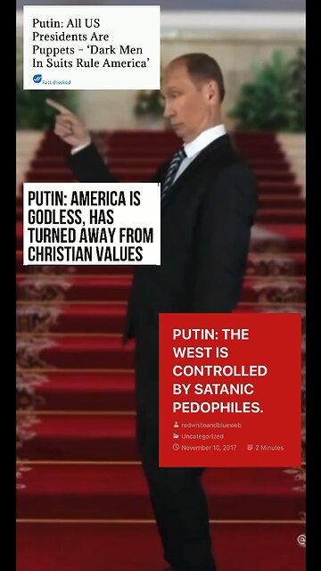 PUTIN WITH PEDO OBAMA AND THEN WITH HIS BROTHER IN ARMS TRUMP FIGHTING THE SATANIC PEDOPHILES