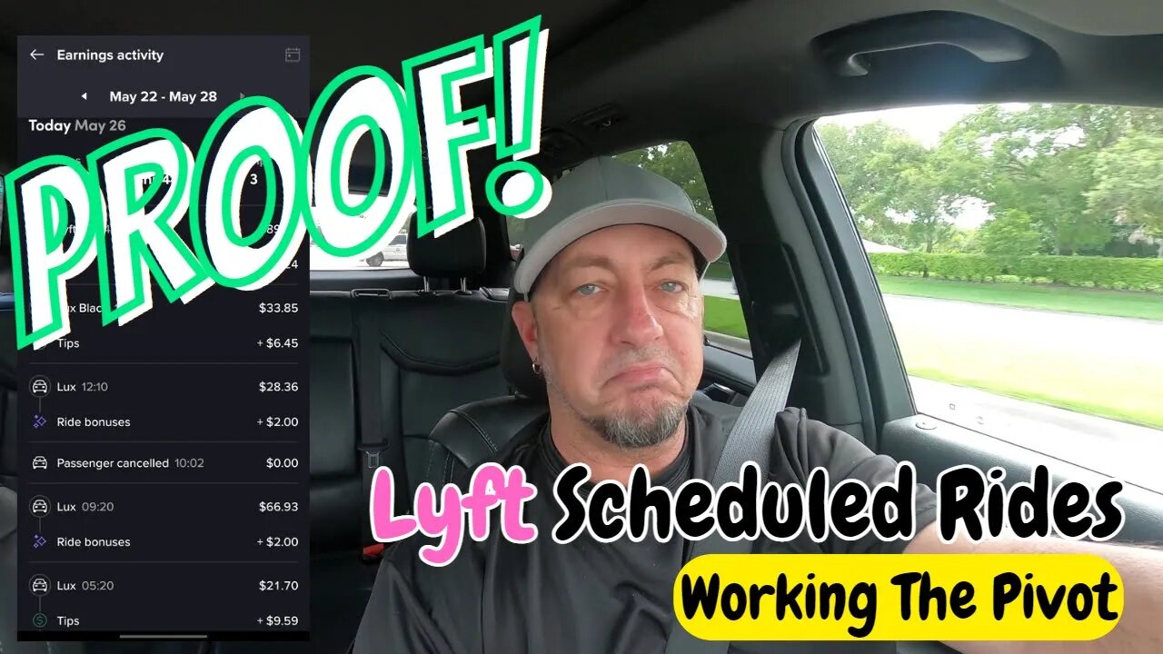 Working the Lyft Scheduled Rides Pivot | Uber Driver Lyft Driver