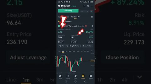 binance live profit || live future trading