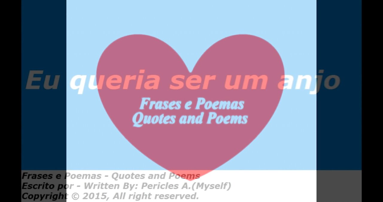 Eu queria ser um anjo, não vivo sem você! [Poesia] [Frases e Poemas]