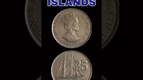 Cayman islands 25 cents 1987.#shorts #coinnotesz