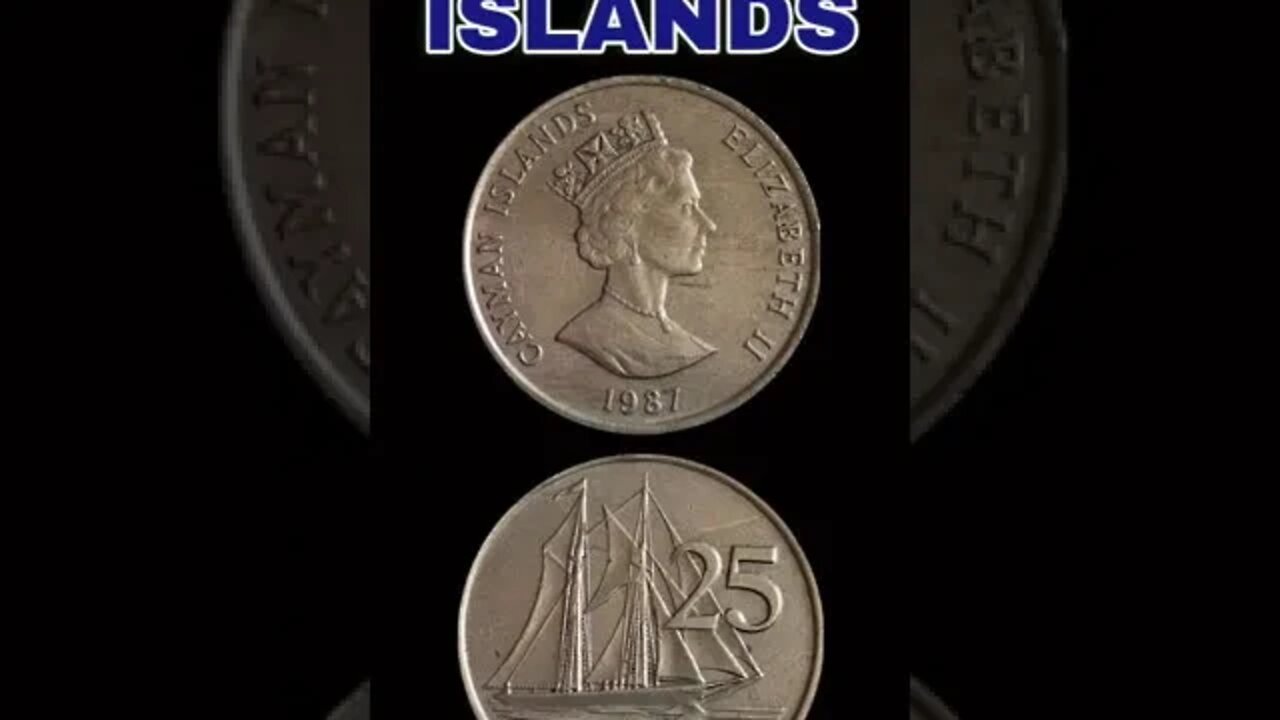 Cayman islands 25 cents 1987.#shorts #coinnotesz