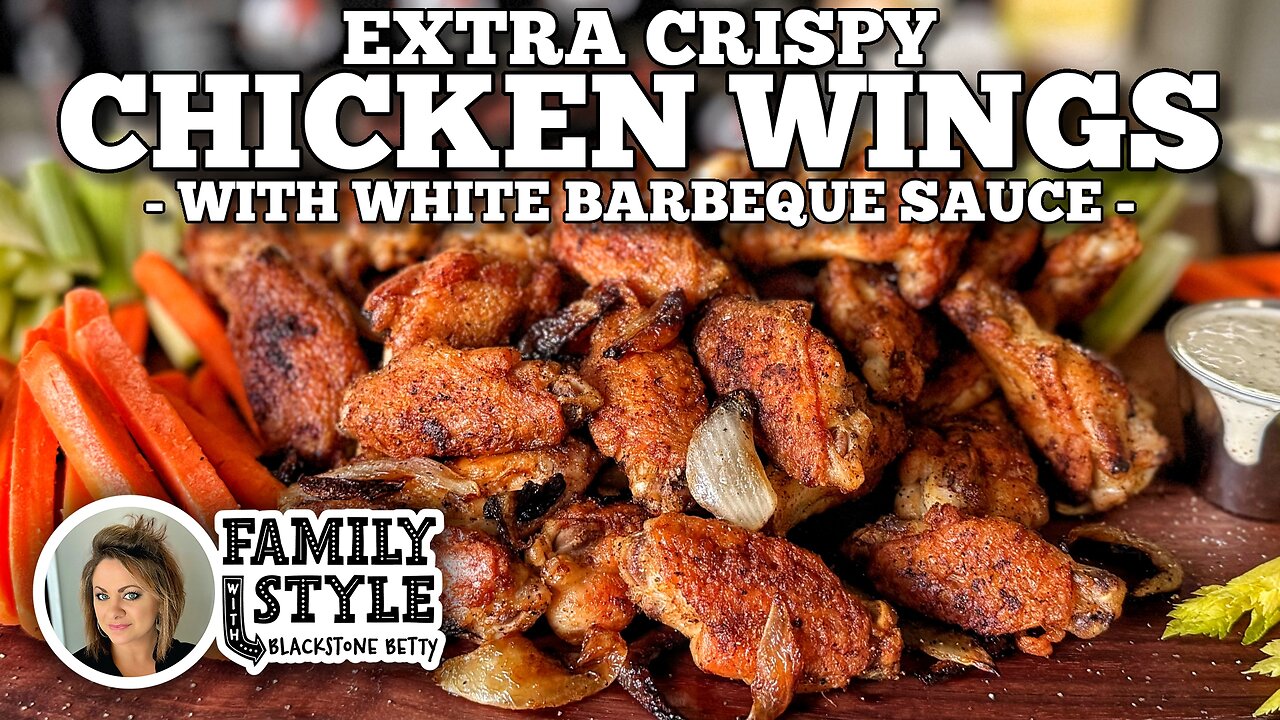 Extra Crispy Chicken Wings with Blackstone Betty