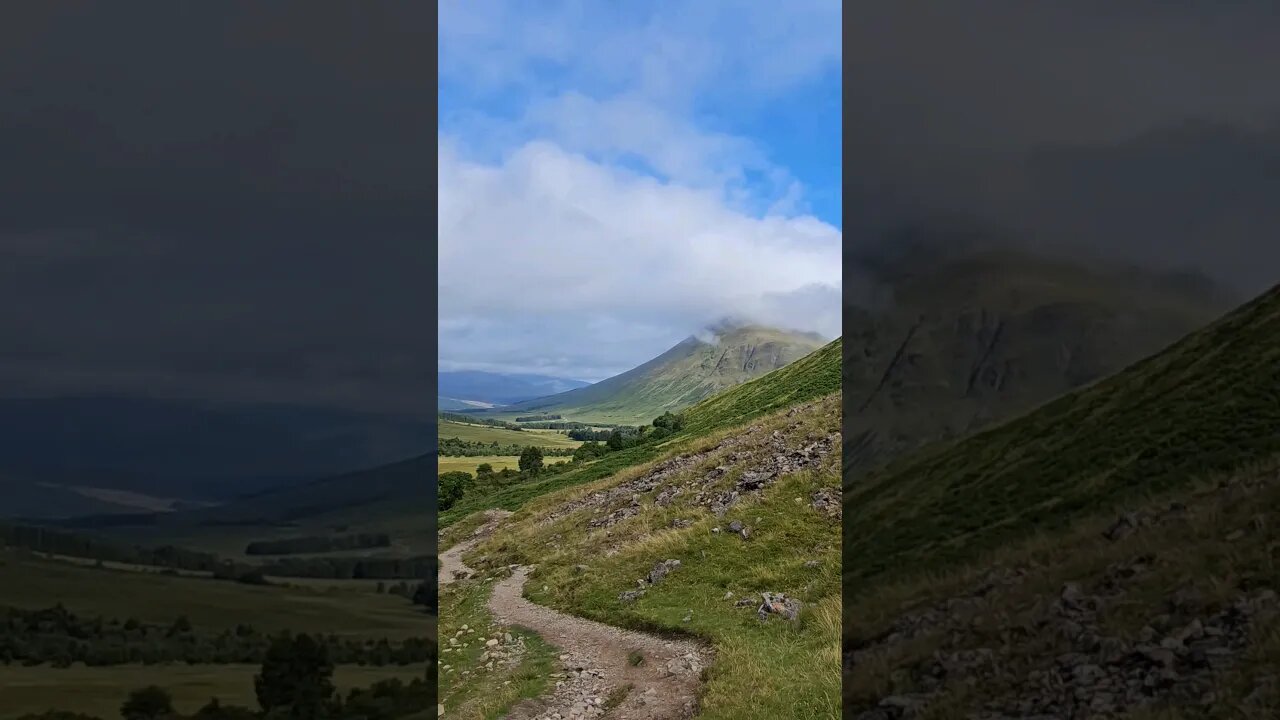 Blue cloudy sky on The West Highland Way Scotland #westhighlandway