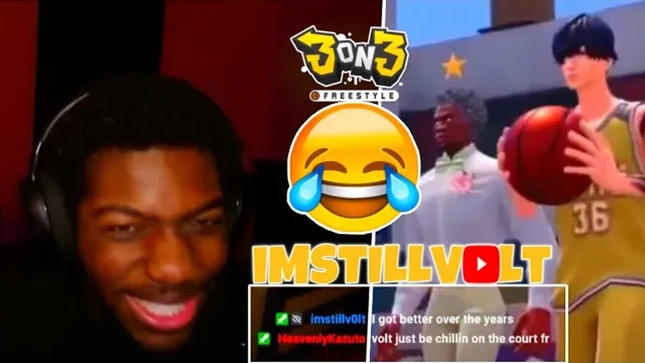 THIS WAS TOO FUNNY 😂 HUNCHO REACTS TO IMSTLLVOLT OLD 3ON3 FREESTYLE GAMEPLAY