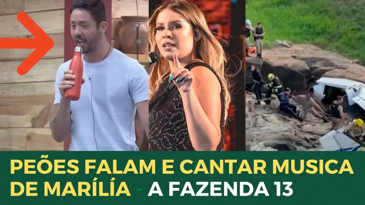 Peões cantam Marília Mendonça e Bil elogia a cantora A Fazenda 13