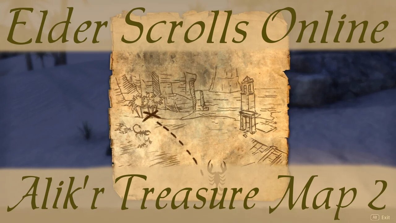 Alik'r Treasure Map 2 [Elder Scrolls Online ESO]