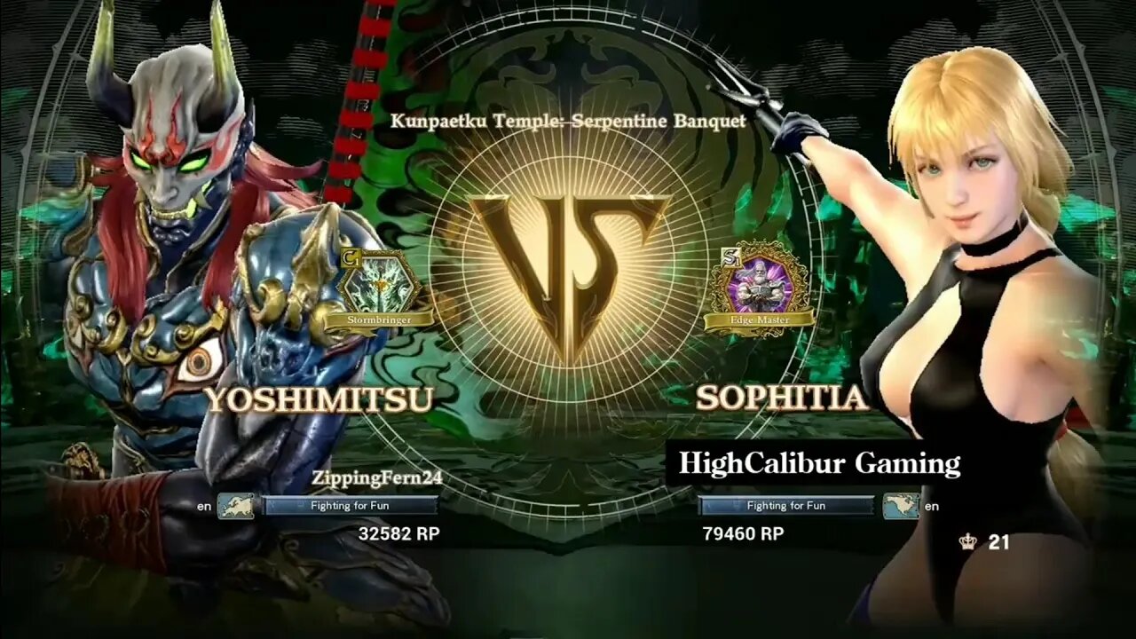 SoulCalibur VI: Sophitia vs. Yoshimitsu (Zippingfern24)