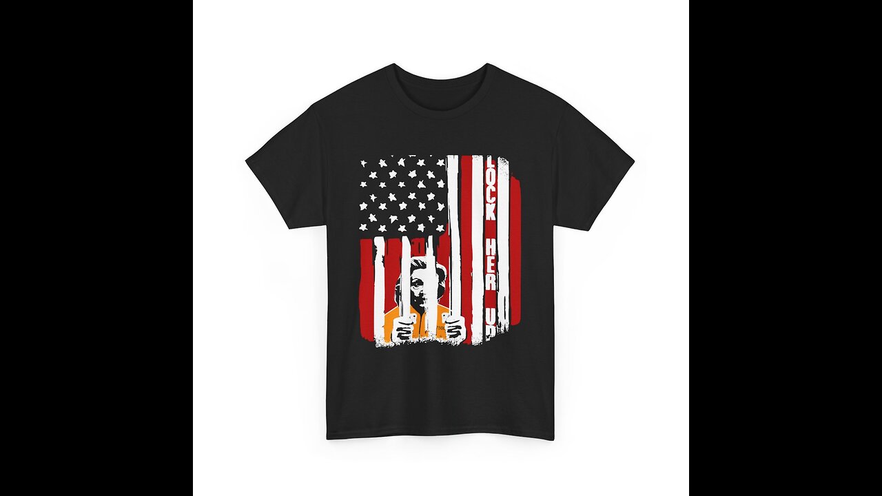 Lock Her Up Flag - Hillary Clinton T-Shirt 👕