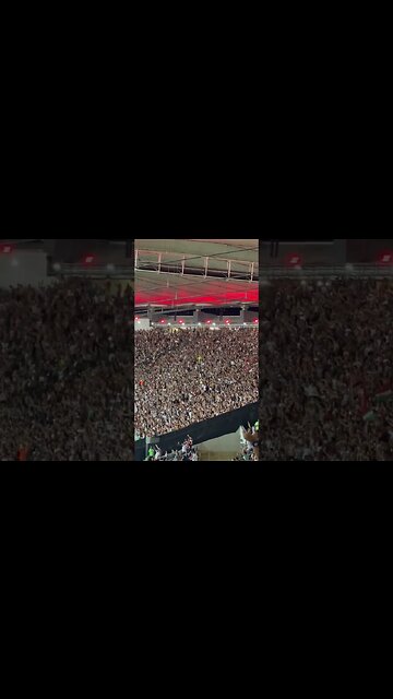 Torcida do Fluminense cantando "Vice de novo" pro Flamengo após o título da Taça Guanabara 2023