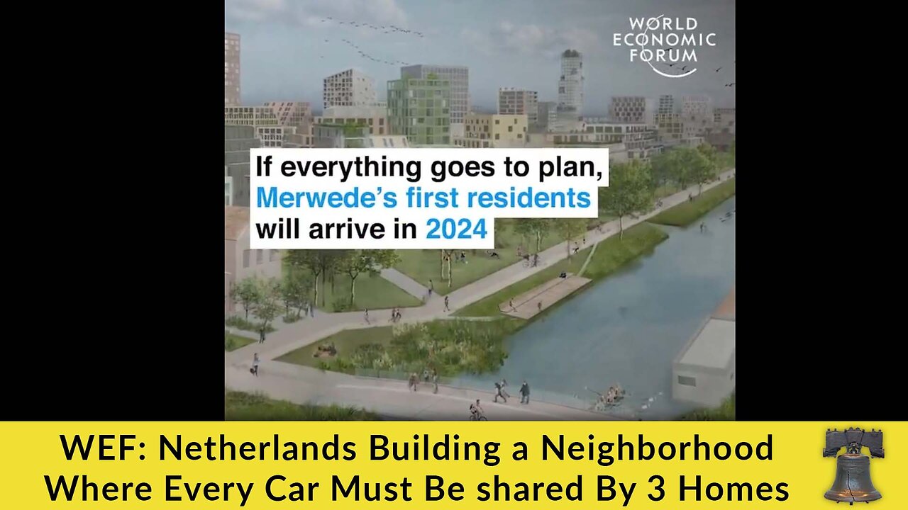 WEF: Netherlands Building a Neighborhood Where Every Car Must Be shared By 3 Homes