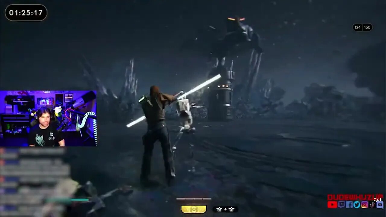 My favorite challenge! Taking on a droid army w/ a double bladed lightsaber! Grand Master Difficulty