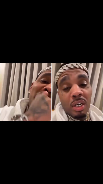 Kevin Gates shows off his diamond studded headband