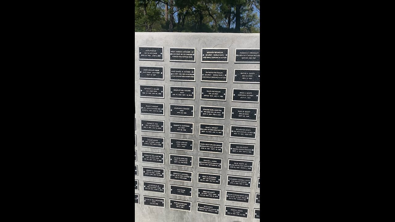 Veteran memorial at Christ of the Ohio