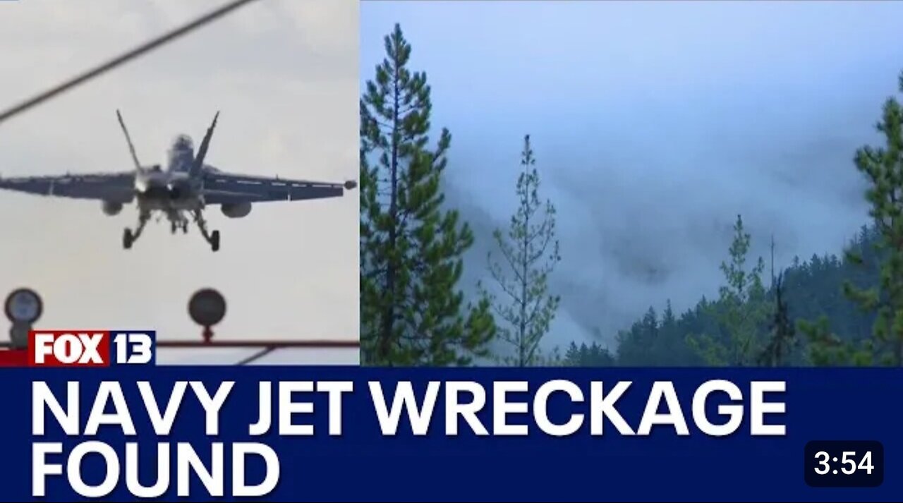 Navy jet wreckage found near Mount Rainier, crew still missing | FOX 13 Seattle