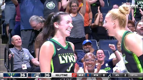 CRAZY Buzzer Beater By Carleton, Flings Ball Up From 3 | Minnesota Lynx vs Dallas Wings