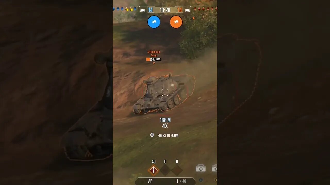World of Tanks: Didn't even think inwas going to land this shot. lol