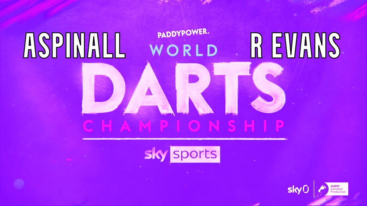 2024 World Darts Championship Aspinall v Evans