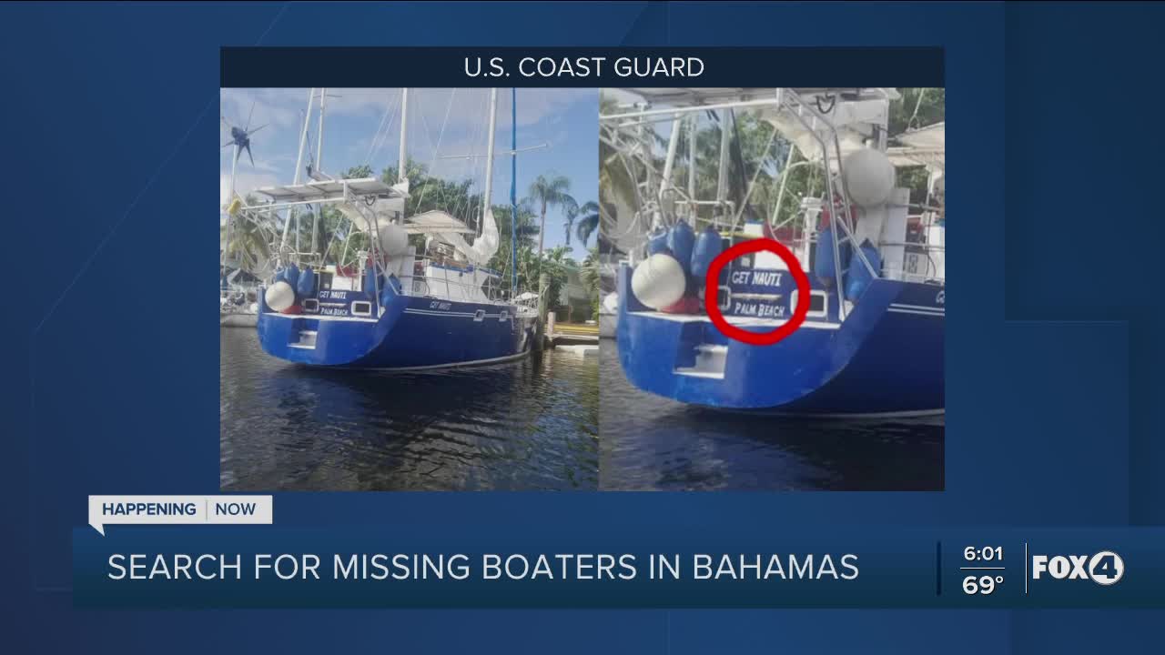 Search for missing boaters