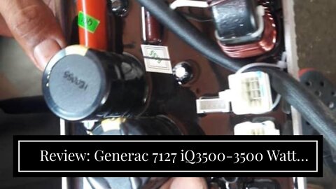 Review: Generac 7127 iQ3500-3500 Watt Portable Inverter Generator Quieter Than Honda, Orange/Bl...