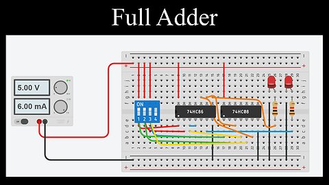 Full Adder, Logic Circuit Diagram, Truth Table, Digital Electronics - Discrete Mathematics