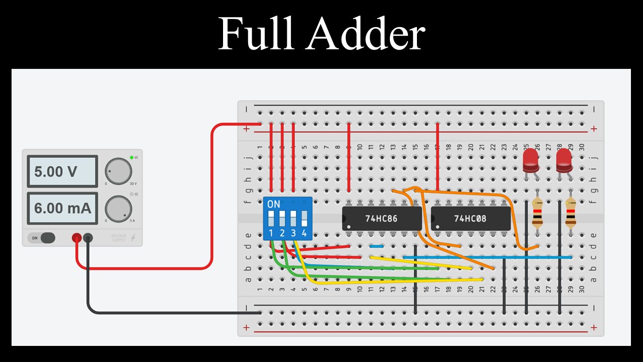 Full Adder, Logic Circuits, Karnaugh Maps, Electronics - Discrete Mathematics