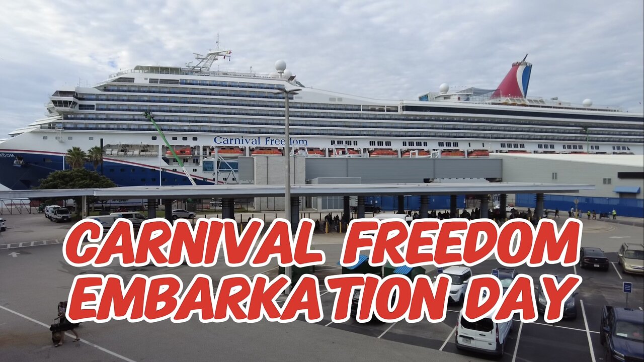 Carnival Freedom Embarkation Day August 2024