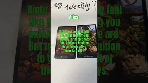 Aries Weekly Taro-scope#aries tarot#aries horoscope