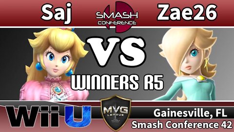 Saj (Peach) vs. Zae26 (Rosalina) - SSB4 Winners R5 - Smash Conference 42