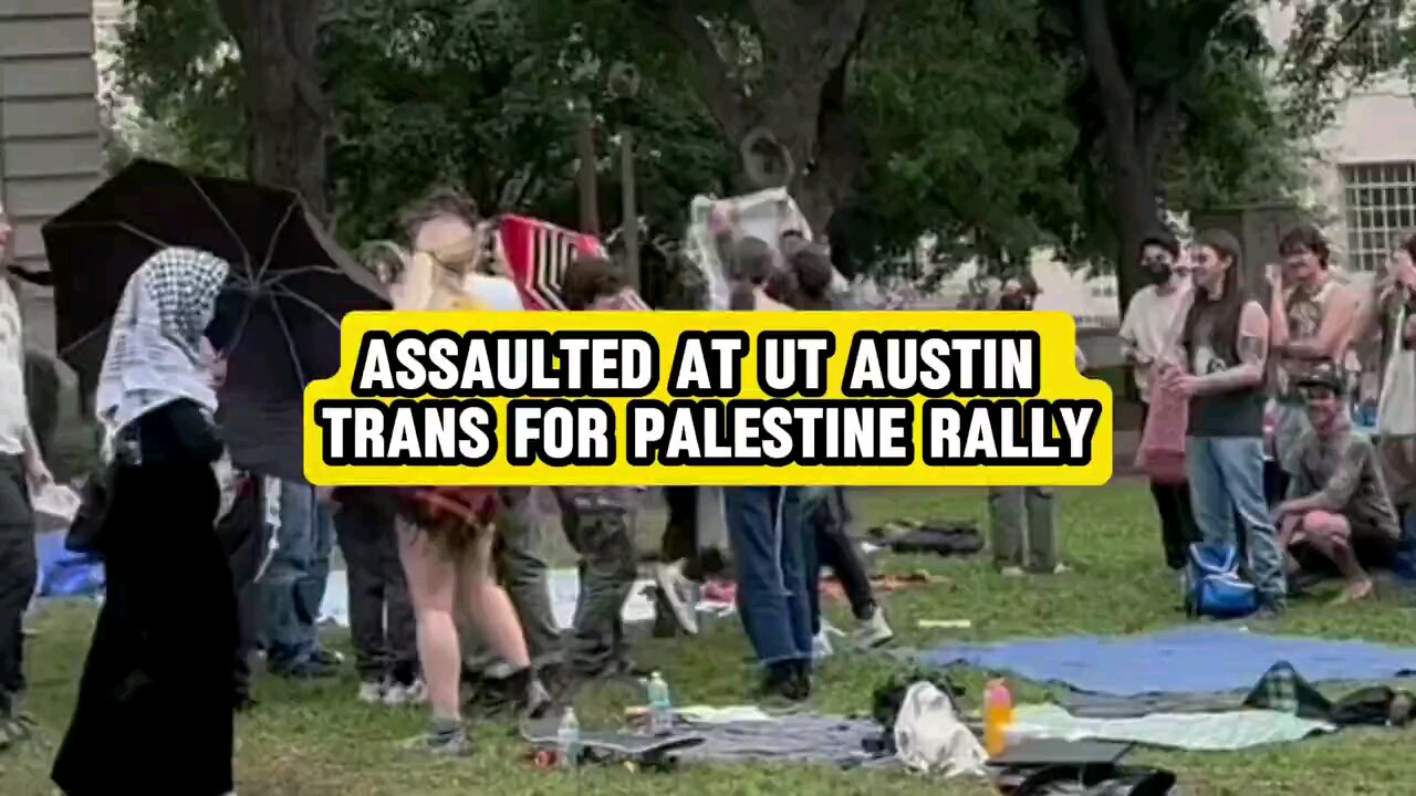 ⚠️Alex stein gets assaulted by pro-Palestinian protesters at UT Austin