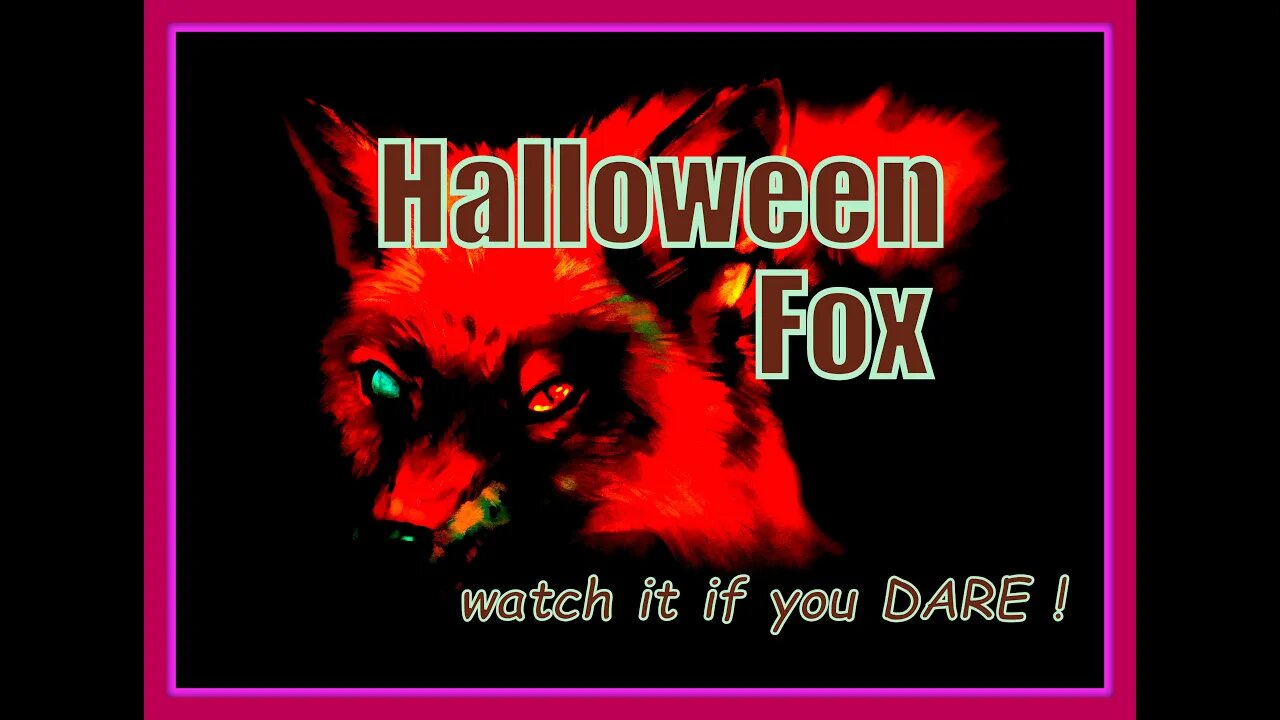 🦊HAPPY HALLOWEEN Scary Urban Fox video - BE AFRAID, BE VERY AFRAID...