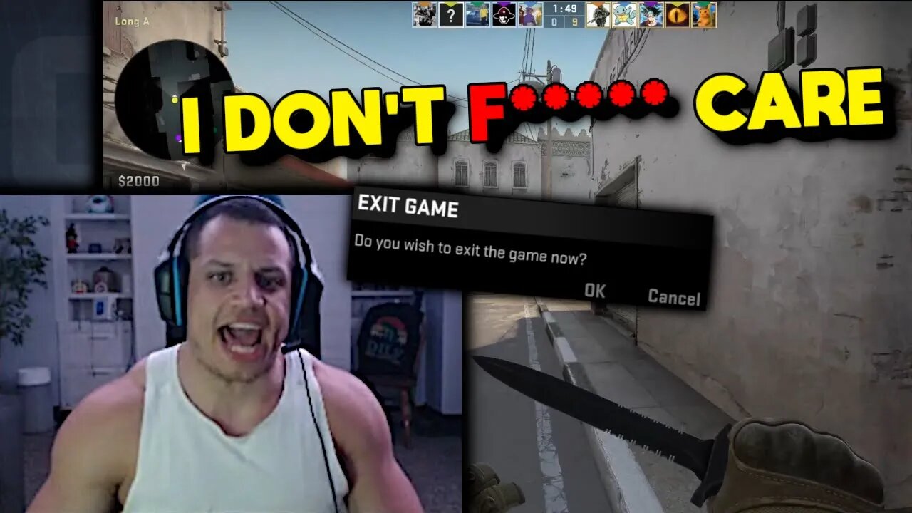 Tyler1 REGEQUITS CS:GO [Tyler1 vs Erobb221 Variety Training]