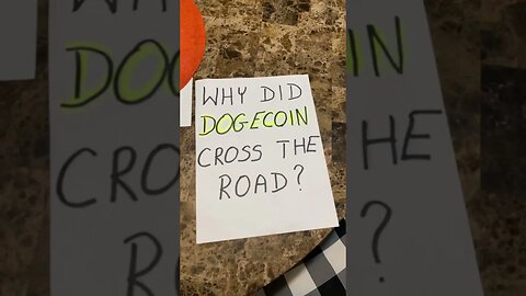 Why Did DOGECOIN cross the road? #dogecoinhumor