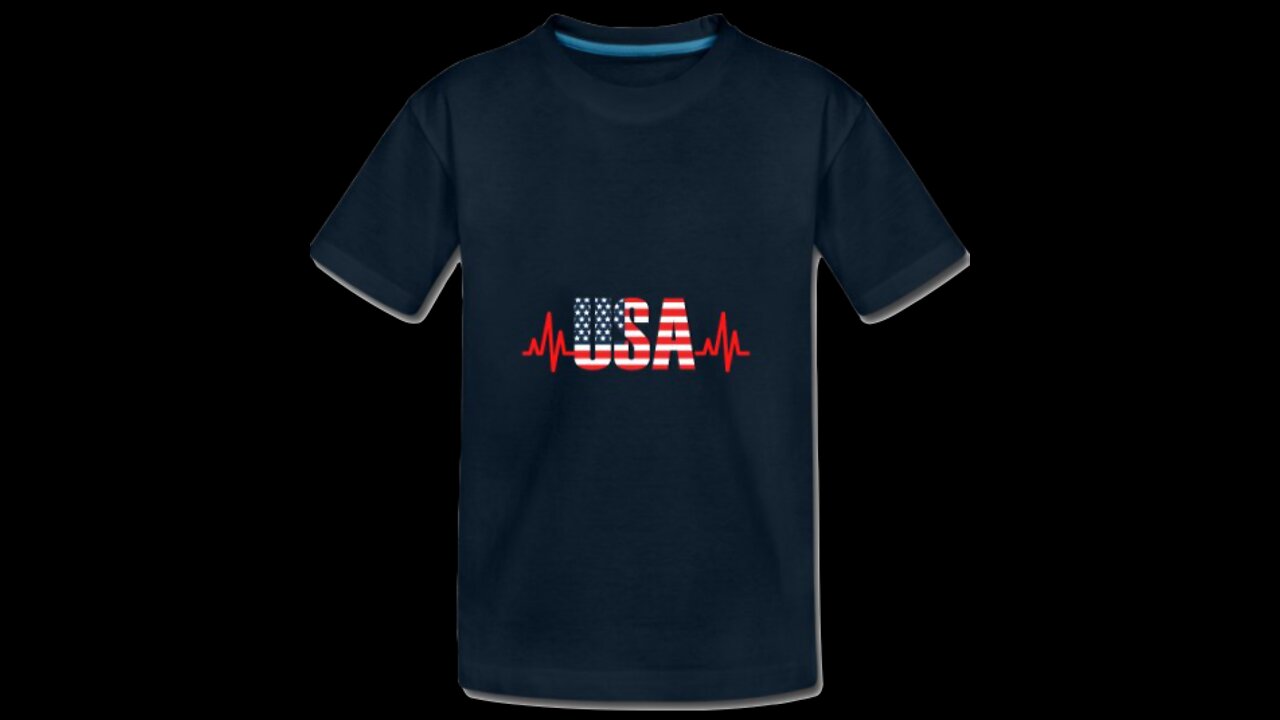 I Love The USA Heartbeat Pulse | Now in Different Colors, Shirts, Hoodies, Mugs, Hats & More!