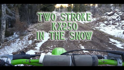 2001 KX250 2 STROKE IN THE MOUNTAIN SNOW - Colorado