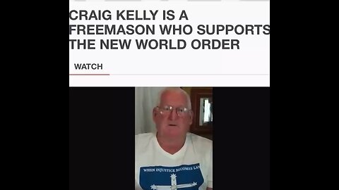 Warrior Wayne Glew calls out Freemason Craig Kelly