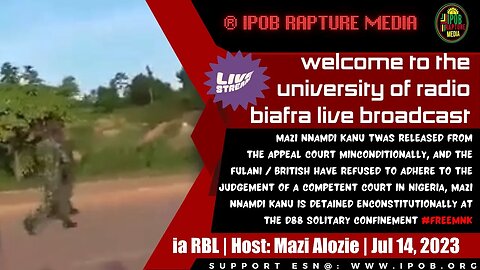 Joint Special Ipob Media Enlightenment Program Via RBL | Host: Mazi Alozie | Jul 14, 2023