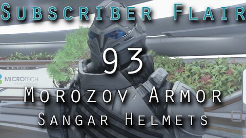 Star Citizen Subscriber Flair 93 - Morozov Armor and Sangar helmets