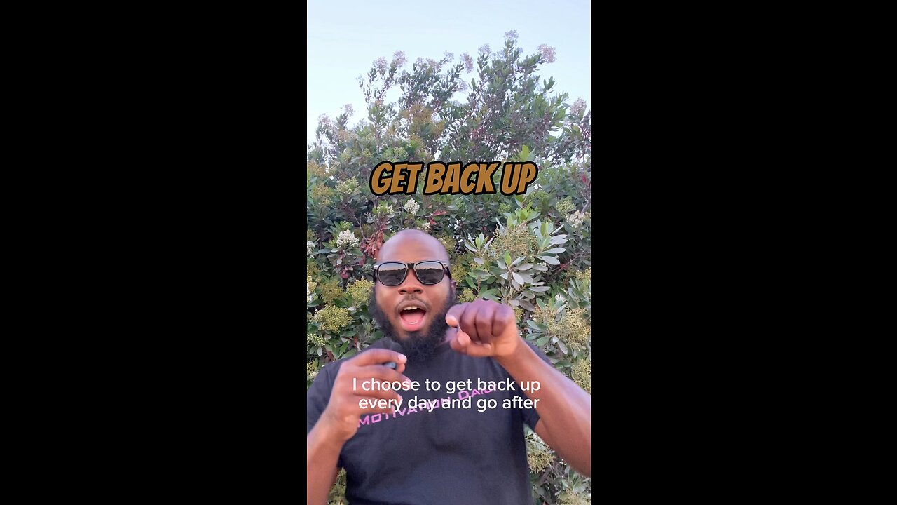 Get Back Up #dayodman #getback #imup #eeyayyahh #motivation