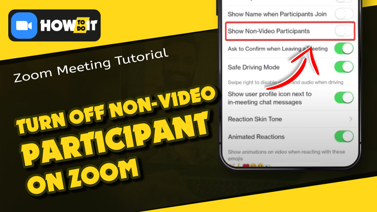 How to turn off non-video participants on Zoom