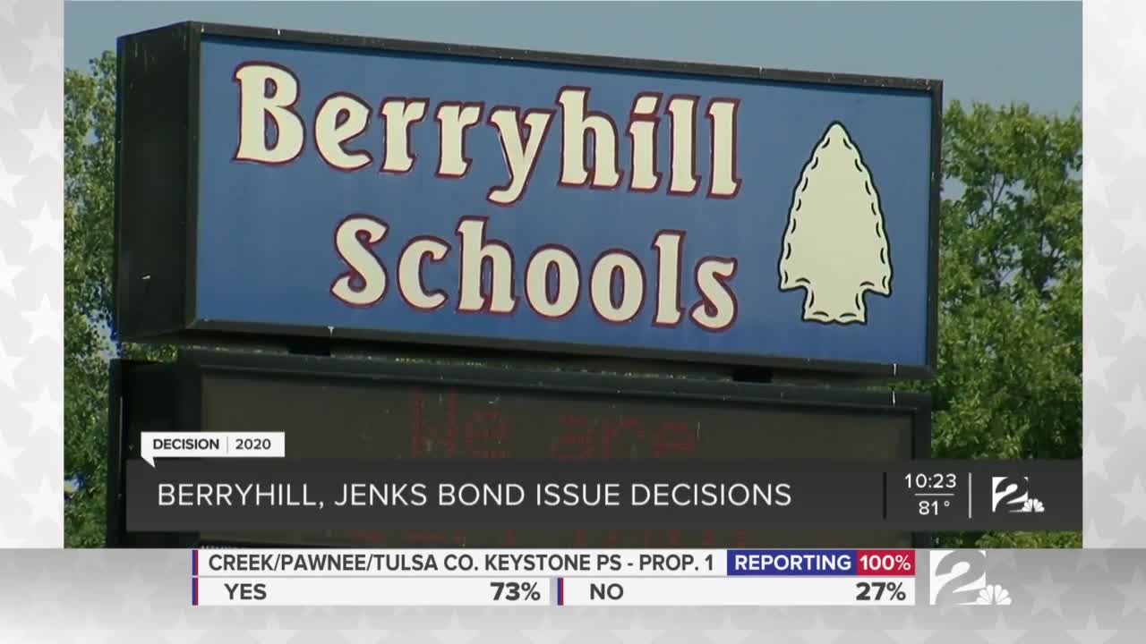 Berryhill, Jenks voters decide on bonds