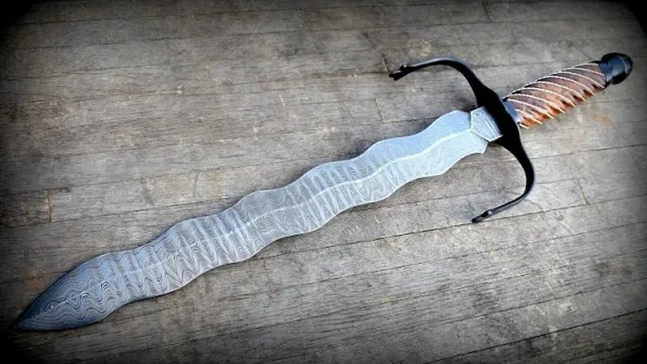 Forging a Ladder Pattern Damascus Dagger