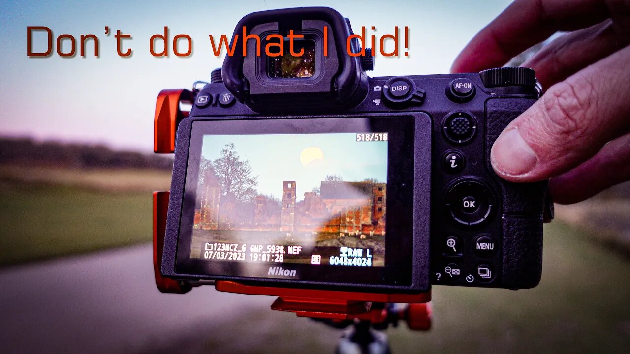 I make a silly mistake while out capturing the moonrise over Bradgate House || Nikon Z6