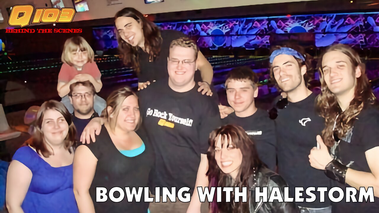 Bowling with Halestorm & Q103 (AI Upscale)