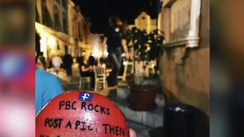 'Kindness Rock' turns up in Europe