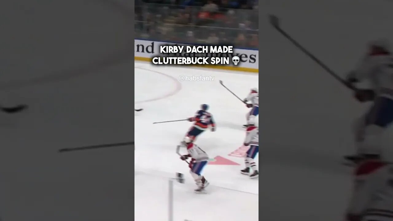 Kirby Dach makes Clutterbuck spin 🤸‍♂️