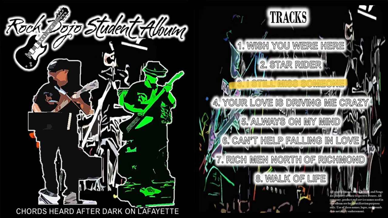 Rock Dojo Student Album #36 “"C.H.A.D. LAFAYETTE"”: I still miss someone (Johnny Cash Cover) Track 3