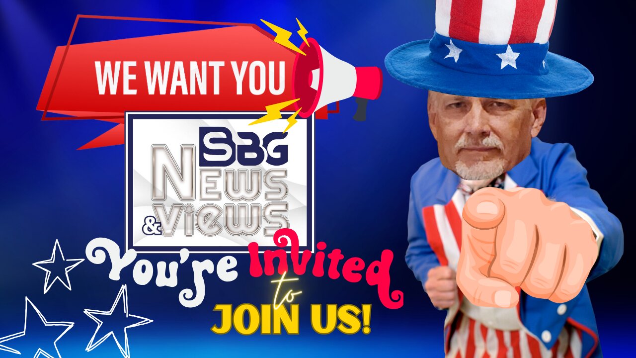 We Want YOU! You're invited to join our livestream! It's all about WE THE PEOPLE!