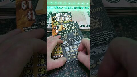 Winning Gold Rush Scratch Off Ticket! #lottery